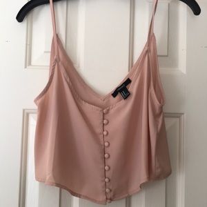Forever 21 peach crop top